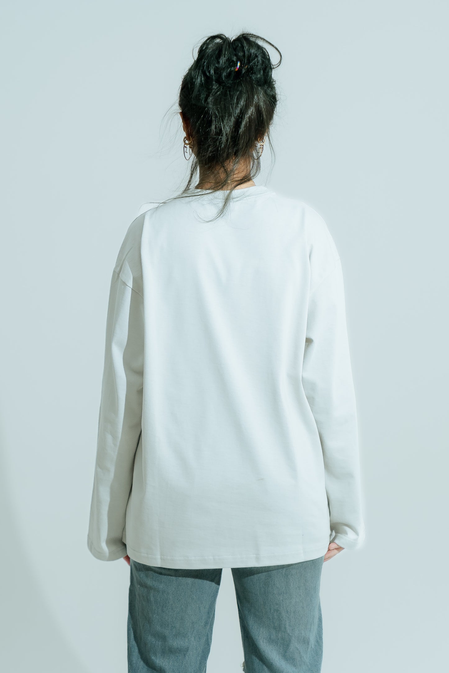 "Seize The Day" Oversized Long Sleeve - Grey