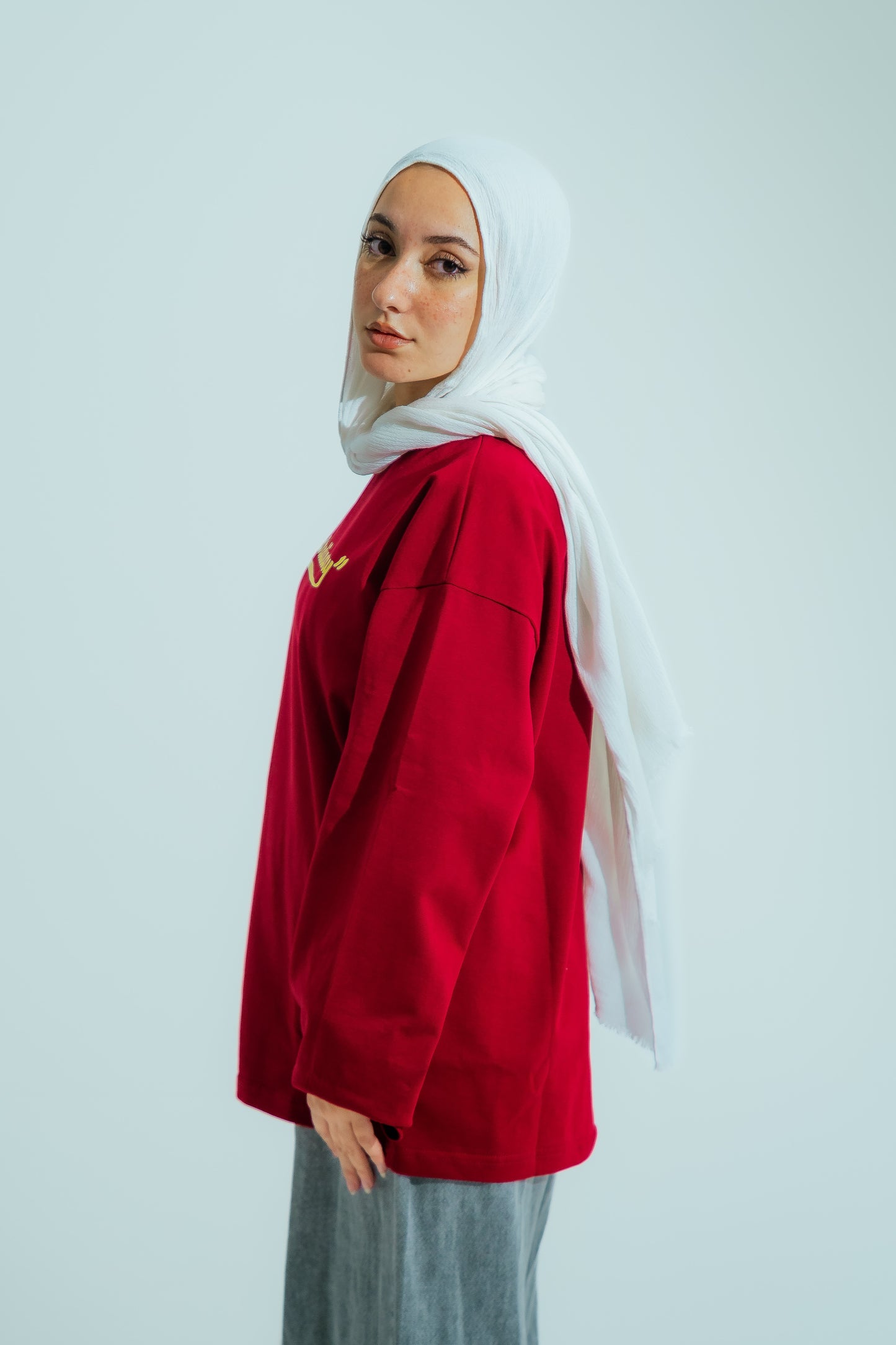 "Extraordinary" Oversized Long Sleeve - Burgundy