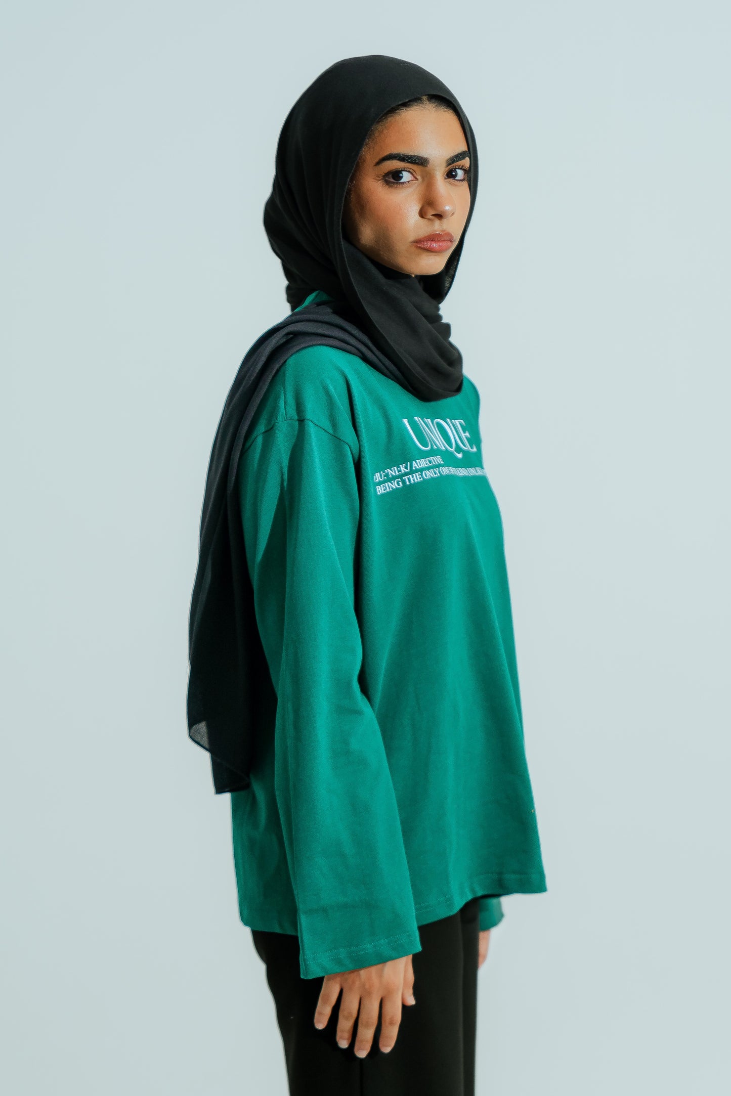 "Unique" Oversized Long Sleeve - Green