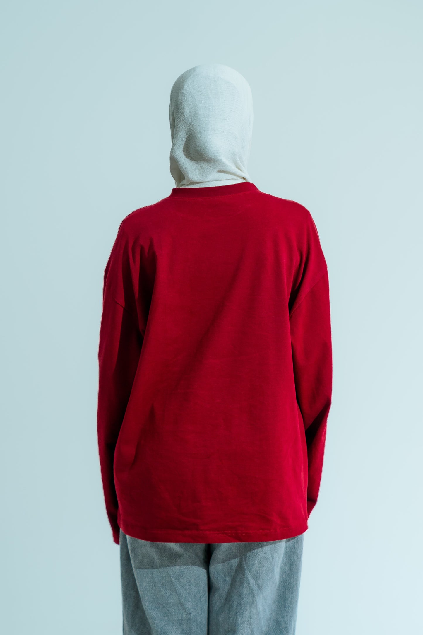 Oversized Long Sleeve - Burgundy