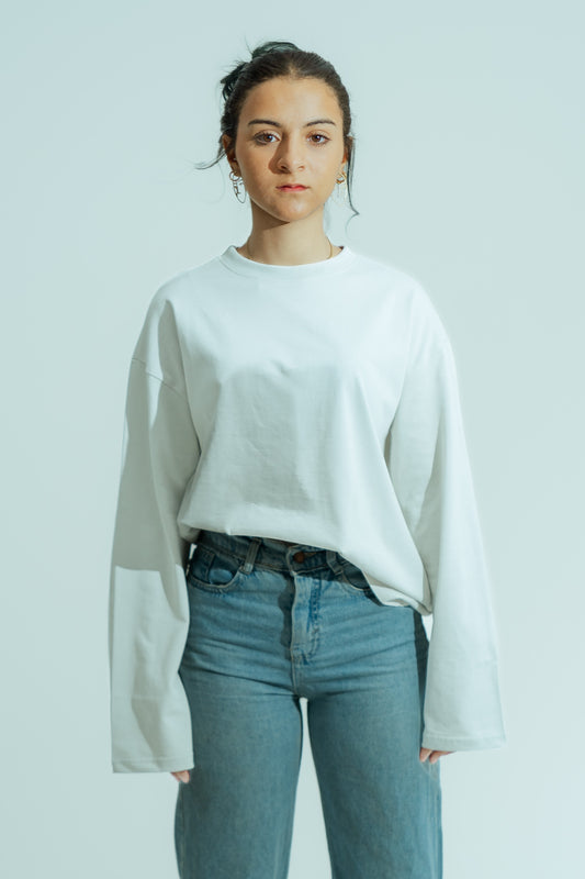 Oversized Long Sleeve - Grey