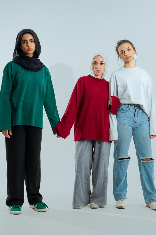 3 Oversized Long Sleeves